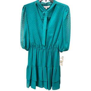 Nanette Lepore Teal Tiered Dress Size 8 - Women's Dresses